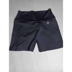 Avitatalia Shorts Womens Medium Black Biker High Waist Pocket Activewear Stretch